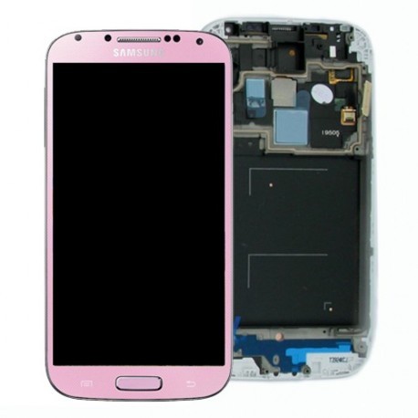 Samsung i9505 Front+Lcd+Touch Screen pink ORIGINAL