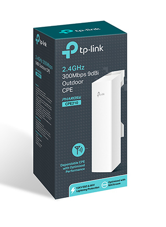 TP-LINK Access point CPE210, 2.4GHz 300Mbps,  , Ver. 3.2 CPE210