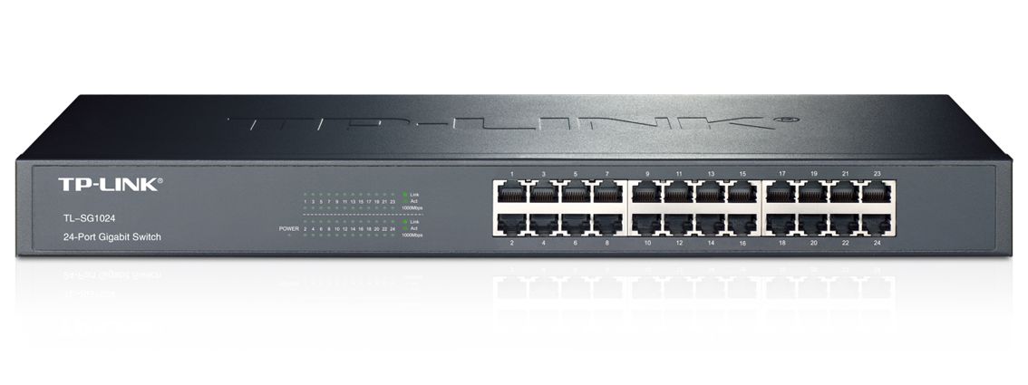 TP-LINK Gigabit Rackmount Switch TL-SG1024 24-Port, Ver. 12.0 TL-SG1024