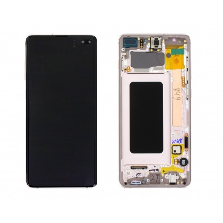 Samsung Galaxy S10 Plus Lcd+Touch Screen+Frame Ceramic White ORIGINAL