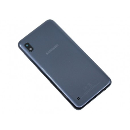 Samsung Galaxy A10 BatteryCover+Camera Lens Black ORIGINAL