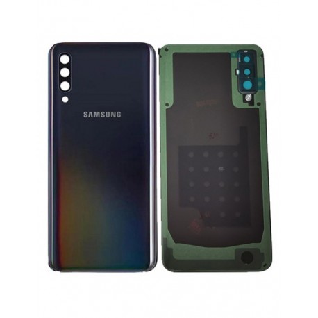 Samsung Galaxy A50 BatteryCover+Camera Lens Black ORIGINAL