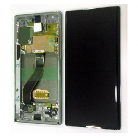 Samsung Galaxy Note 10 Lcd+Touch+Frame Silver ORIGINAL