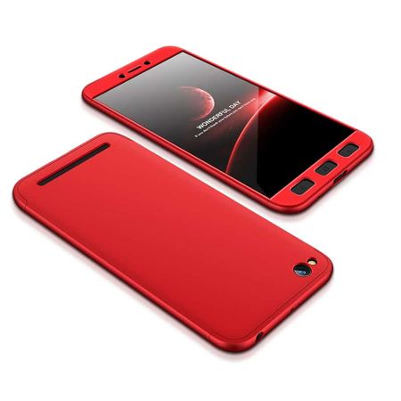 360 Full Cover & Temp.Glass Xiaomi Redmi 5A Red