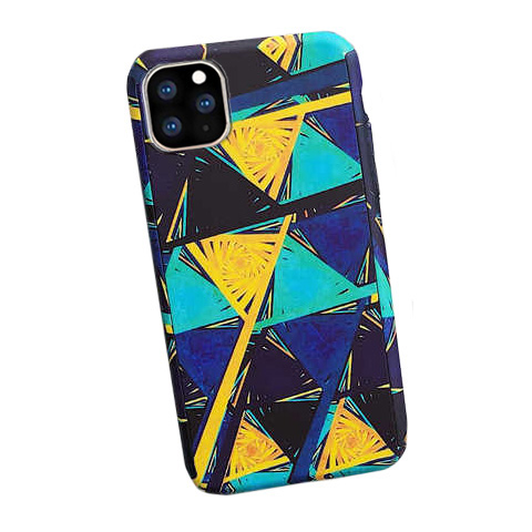 360 Full Cover Marble & Temp.Glass iPhone 11 Pro MC25 Black/Yellow/Blue