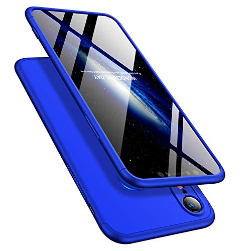 360 Full Cover & Temp.Glass iPhone XS MAX Blue