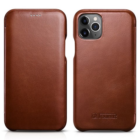 iCarer RIX 1102 iPhone 11 Curved Edge Brown