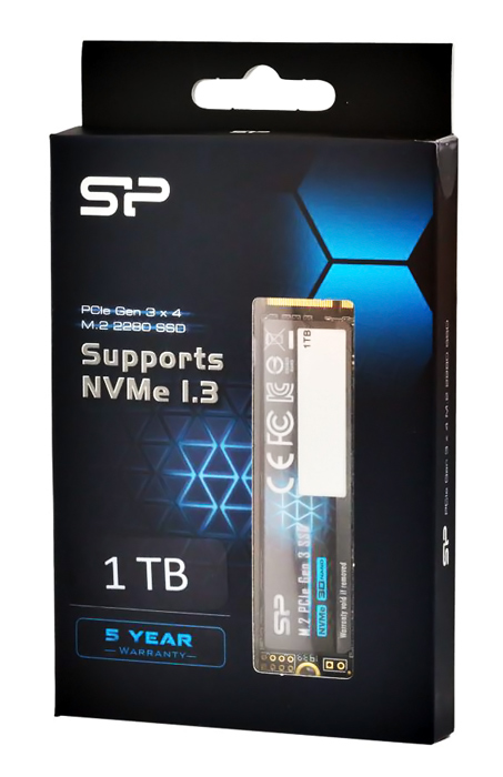 SILICON POWER SSD PCIe Gen3x4 P34A60 M.2 2280, 1TB, 2.200-1.600MB/s SP001TBP34A60M28