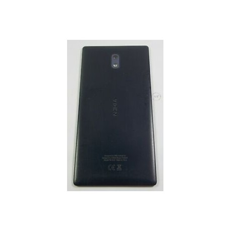 Nokia 3 BatteryCover with Camera Lens Black ORIGINAL