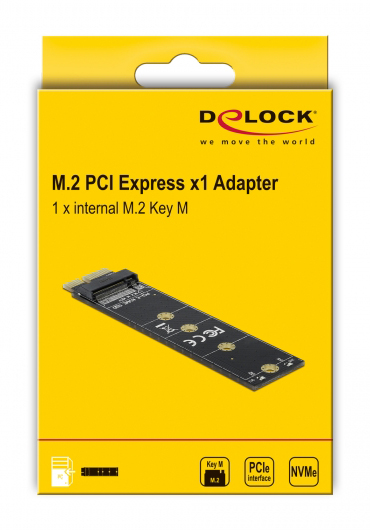 DELOCK Κάρτα Επέκτασης PCI-e σε M.2 Key M 64105, NVMe 64105