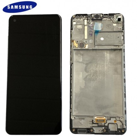 Samsung Galaxy A21s Lcd+Touch+Frame Black ORIGINAL