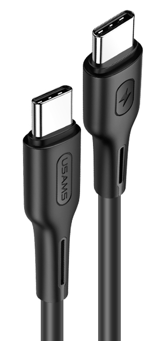 USAMS καλώδιο USB Type-C U43, 5A 100W, PD, 1.2m, μαύρο SJ459USB01