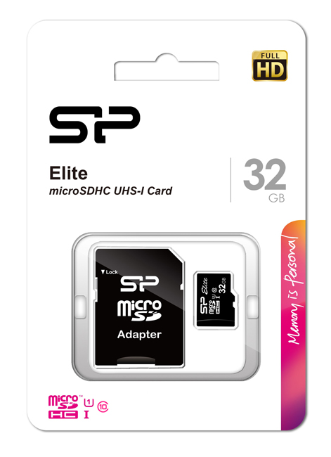 SILICON POWER   Elite microSDXC UHS-1, 32GB, Class 10 SP032GBSTHBU1V10SP