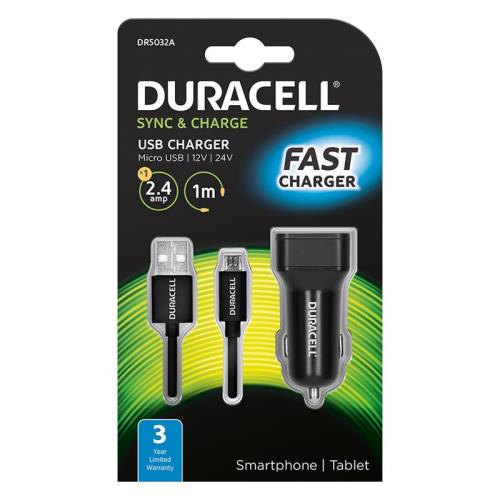   Duracell   USB 2.4A &  Micro USB 1m 