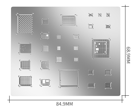 BEST Reballing stencil BST-A12,  iphone XS/XS Max/XR BST-A12