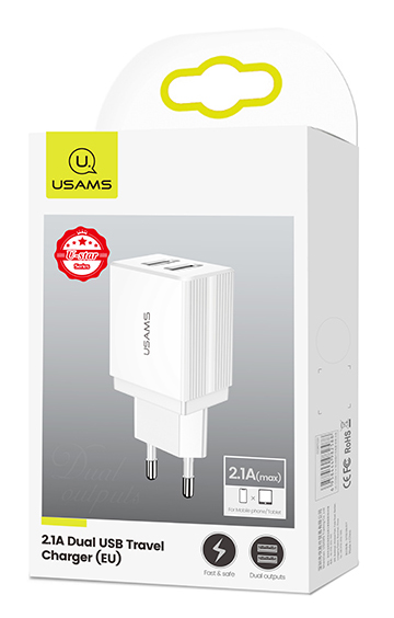 USAMS   T24 US-CC090, 2x USB, 2.1A,  CC90TC01