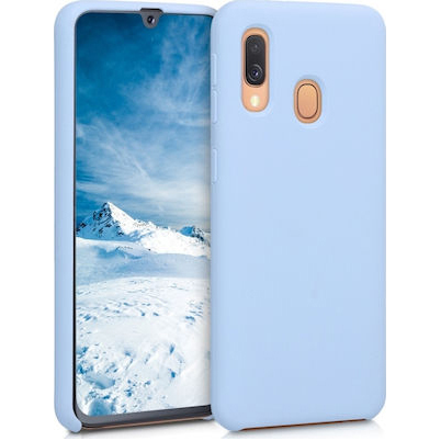My Colors Liquid Silicon For Samsung A40 Light Blue