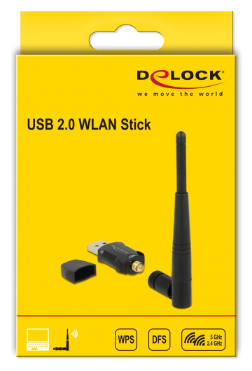 DELOCK  USB   12462, 433/150Mbps, 2.4/5GHz 12462