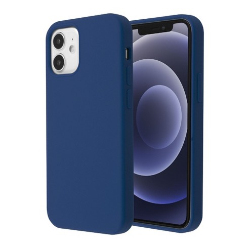 My Colors Liquid Silicon For iPhone 12/12 Pro (6.1) Dark Blue