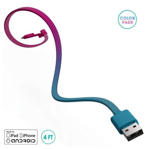   USB 2.0 BuQu CORDZ Duo USB A  Micro USB & Lightning 1.2m  - 