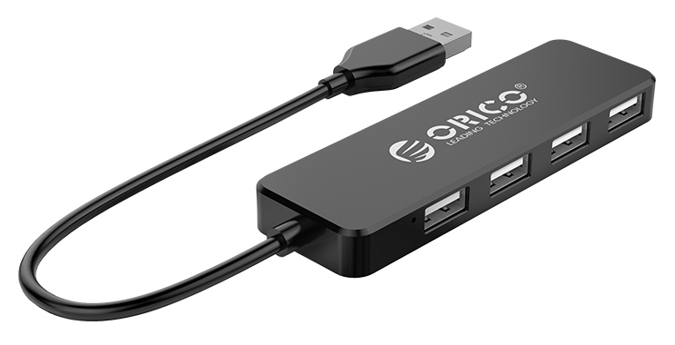 ORICO USB Hub FL01, 4x USB,  FL01-BK-BP