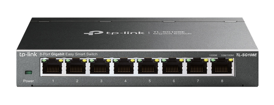 TP-LINK Easy Smart Switch TL-SG108E, 8-port 10/100/1000Mbps, Ver 6.0 TL-SG108E