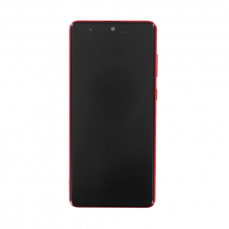 Samsung Galaxy Note 10 Lite Lcd+Touch+Frame Red ORIGINAL