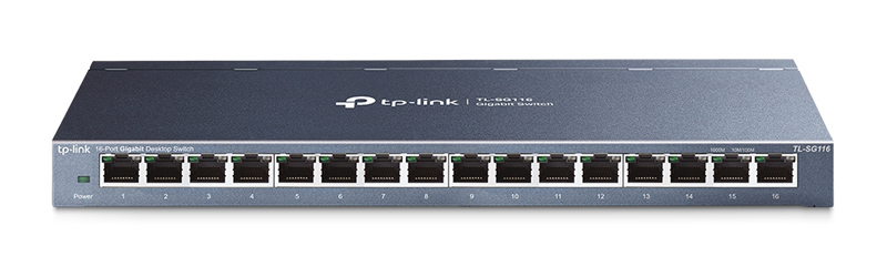 TP-LINK desktop switch TL-SG116, 16-Port, 10/100/1000Mbps, Ver. 1.0 TL-SG116