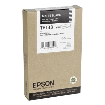 Epson  Inkjet T6138 Matte Black (C13T613800) (EPST613800)