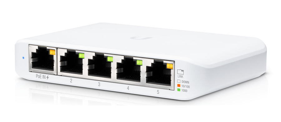 UBIQUITI UniFi Switch USW-Flex-Mini, 5-Port Gigabit, 10/100/1000 Mbps USW-FLEX-MINI