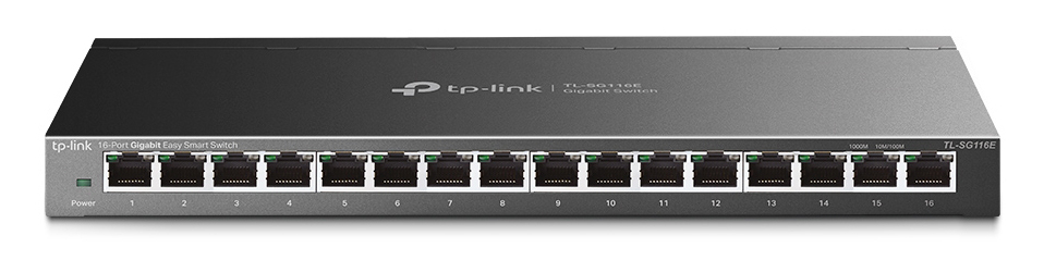 TP-LINK Easy Smart Switch TL-SG116E, 16-Port Gigabit, Ver. 1.2 TL-SG116E