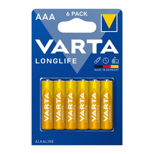  Alkaline Varta Longlife AAA LR03 (6 )