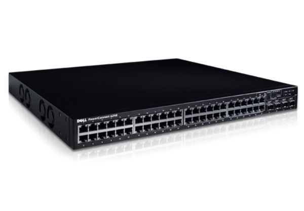 SWITCH DELL POWERCONNECT 6248 GP931 48-Ports Gigabit (4) 1G SFP /w 0GM765 10GE CX4 DUAL PORT UPLINK MODULE w/ Rkmnts