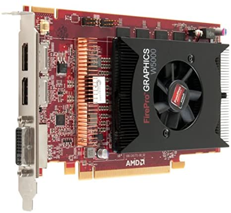 VGA AMD FIREPRO W5000 2GB GDDR5 (1) DVI-D (2) DP PCI-e F.P.