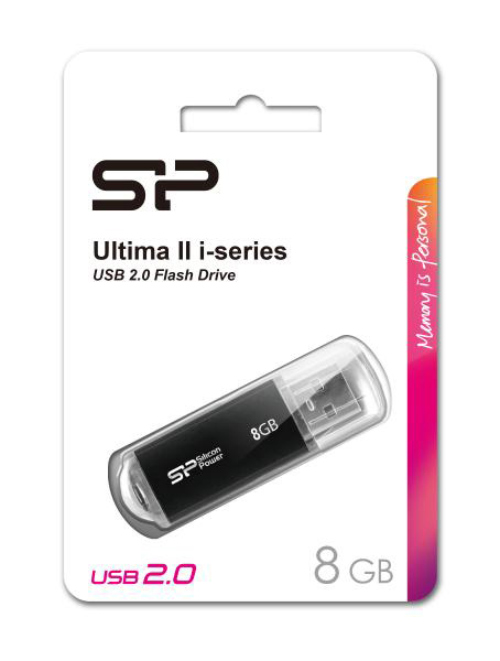 SILICON POWER USB Flash Drive Ultima II-I, 8GB, USB 2.0,  SP008GBUF2M01V1K