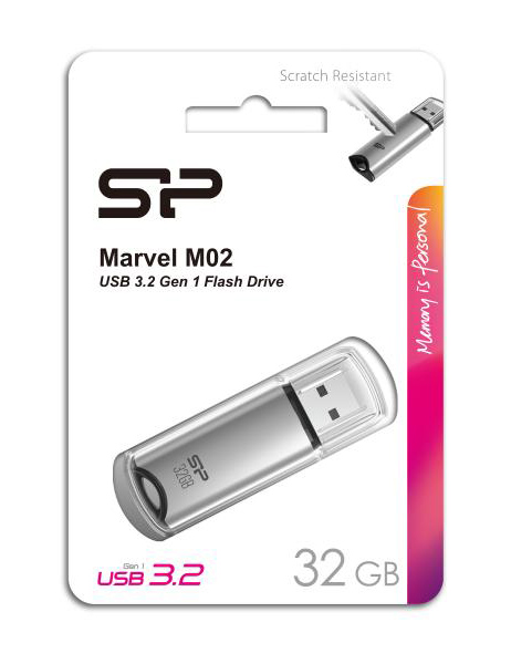 SILICON POWER USB Flash Drive Marvel M02, 32GB, USB 3.2,  SP032GBUF3M02V1S