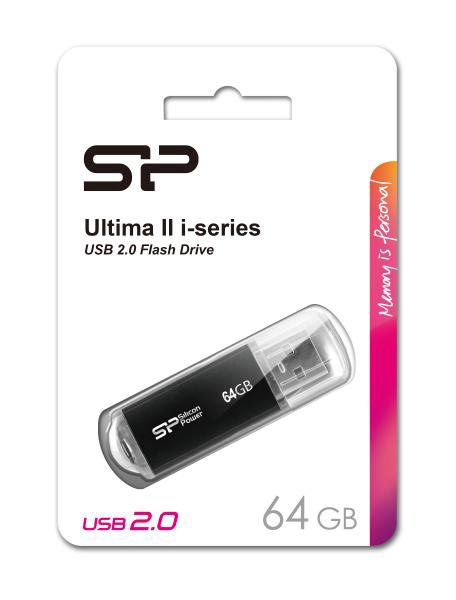 SILICON POWER USB Flash Drive Ultima II-I, 64GB, USB 2.0,  SP064GBUF2M01V1K