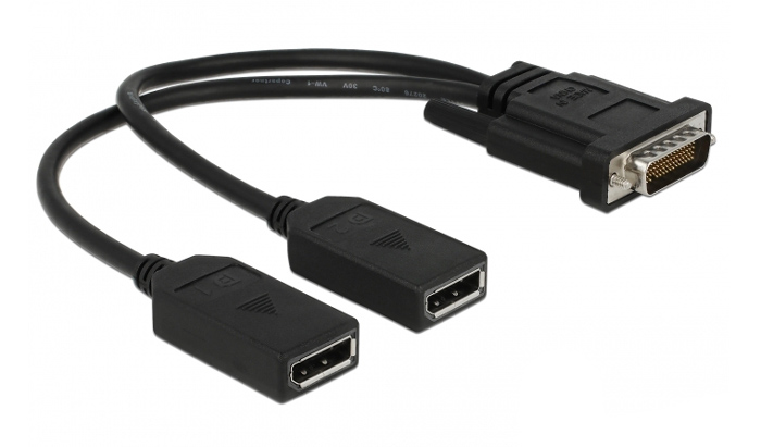 DELOCK  DMS-59  2x DisplayPort 65354, 25cm,  65354