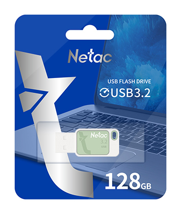 NETAC USB Flash Drive UA31, 128GB, USB 3.2,  NT03UA31N-128G-32GN