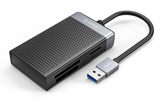 ORICO card reader CL4T-A3 για Micro SD/SD/CF/MS, USB 3.0, μαύρο CL4T-A3-BK-BP