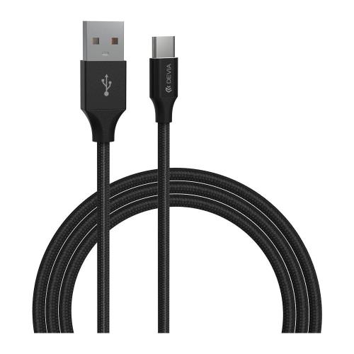   USB 2.0 Devia EC308 Braided USB A  USB C 2m Gracious 