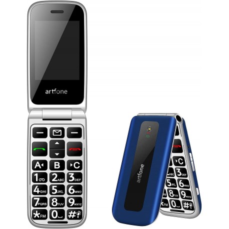 Artfone F20 Dual Sim 2.4 GSM Flip Phone Blue ( )