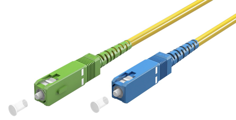 GOOBAY καλώδιο οπτικής ίνας SC-APC 59657, Singlemode OS2, 0.5m, κίτρινο 59657