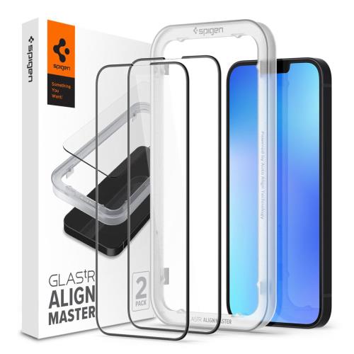 Tempered Glass Full Face Spigen Glas.tR Align Master Apple iPhone 13/ 13 Pro/ 14  (2 .)