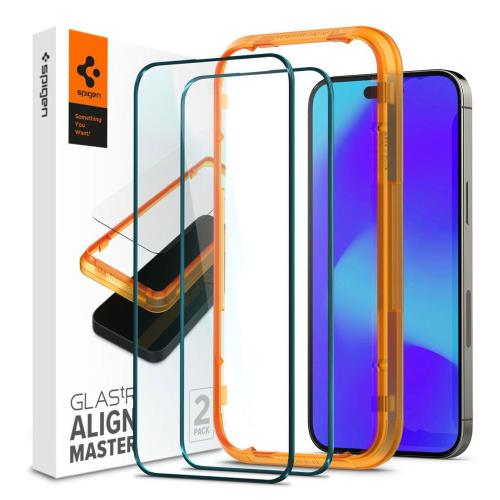 Tempered Glass Full Face Spigen Glas.tR Align Master Apple iPhone 14 Pro  (2 .)