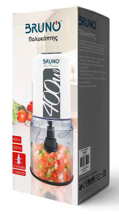 BRUNO  BRN-0088, 2 , 400W, 500ml, 4 ,  BRN-0088