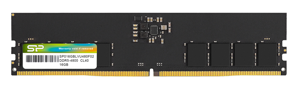 SILICON POWER  DDR5 UDIMM SP016GBLVU480F02, 16GB, 4800MHz, CL40 SP016GBLVU480F02