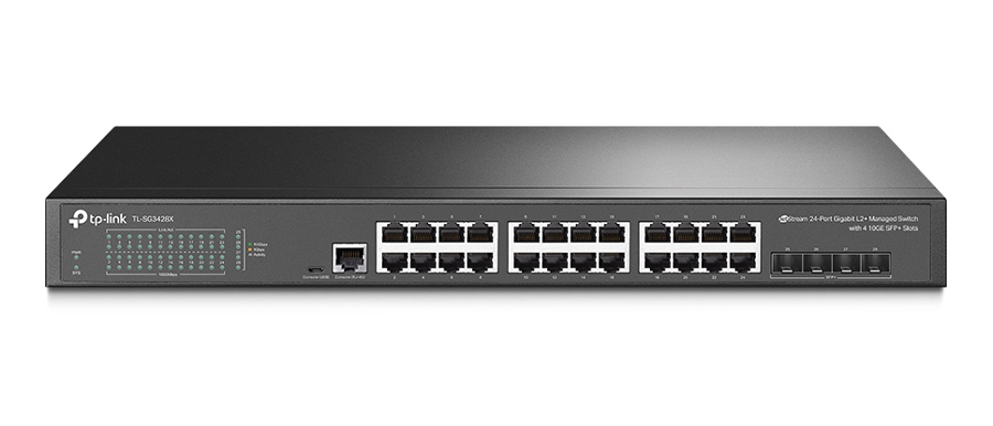 TP-LINK L2+ Managed Switch TL-SG3428X, 24-Port Gigabit, 4x SFP+, Ver.1.0 TL-SG3428X