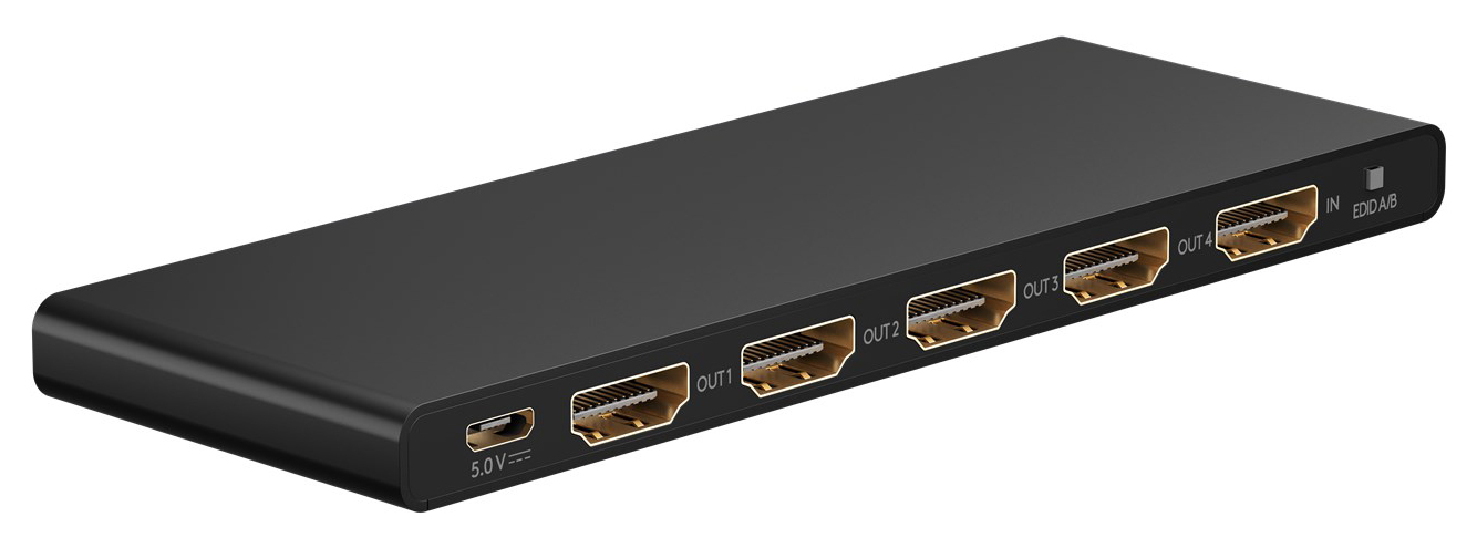 GOOBAY HDMI splitter 58483, 4 σε 1, 4K/60Hz, μαύρο 58483