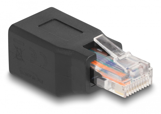 DELOCK  RJ45/RJ48/RJ50 66991, 10P/10C pin out 1:1,  66991